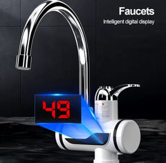 Electric Water Heating Faucet Tap For Kitchens And Bathrooms Digital Temp° Display | Hot Water(without Shower )