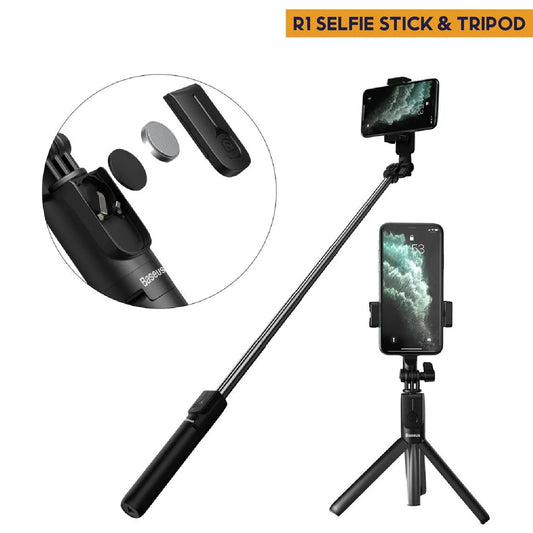 Selfie Stick Tripod R1S Bluetooth Remote Control Tripod Selfie Stick New Model with Wireless Remote