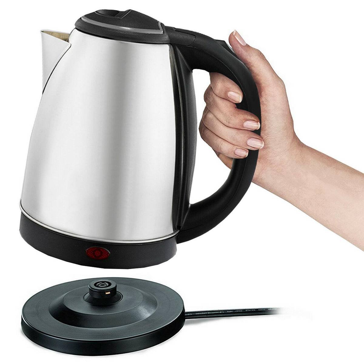 Electric Kettle - Stainless steel body - Automatic instant heating - 1500 Watts