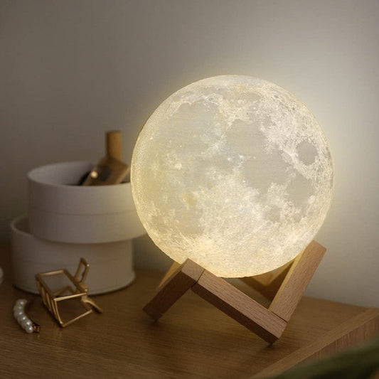 LED Moon Light Lamp With Stand - Mind Glowing 3D Lamp