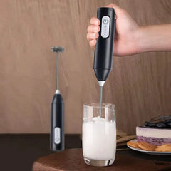 Rechargeable Handheld Milk Frother – 3-Speed Electric Coffee Mixer for Latte, Cappuccino, Hot Chocolate & Drinks (Random color)