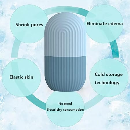 Reusable Facial Ice Roller for Face | Enhance Skin Glow Shrink & Tighten Pores