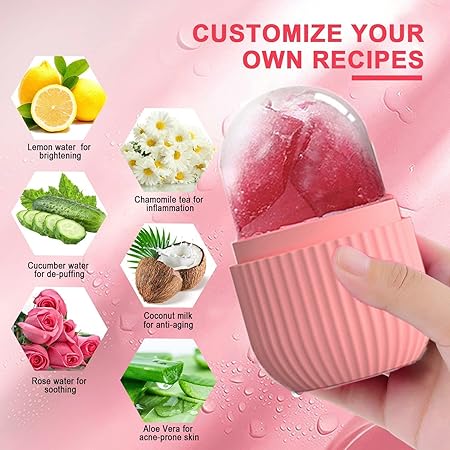 Reusable Facial Ice Roller for Face | Enhance Skin Glow Shrink & Tighten Pores