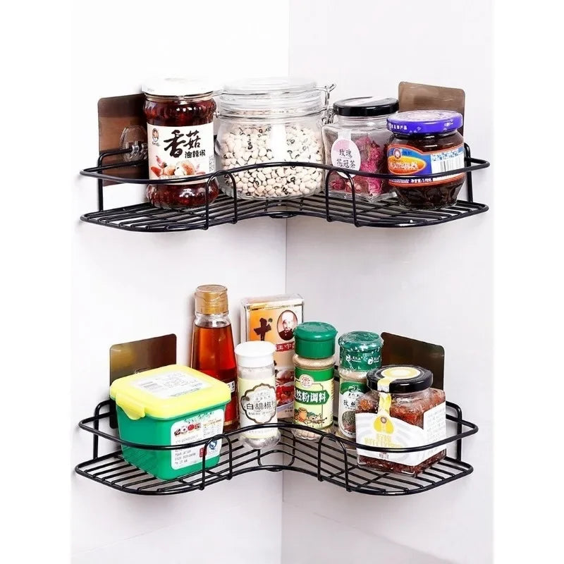 Metal Corner Rack For Bathroom & Kitchen 1Pc