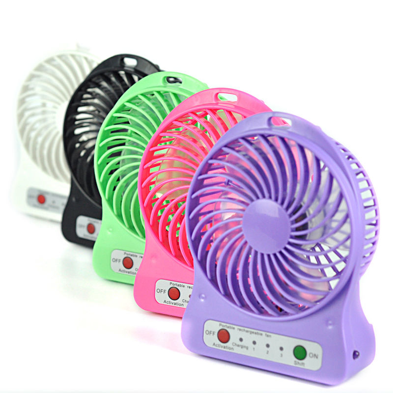 Portable Mini Fan Usb Charging rechargable battery  (Random Colors)