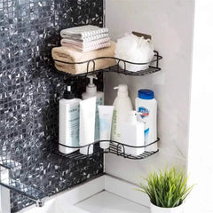 Metal Corner Rack For Bathroom & Kitchen 1Pc