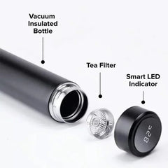 Temperature Display Vacuum Insulated Water Bottle Thermo Flask