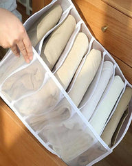 7 Grids Washable Wardrobe Clothes Organizer, Jeans Compartment Storage Box