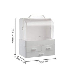 Makeup Organizer Modern Cosmetic White Storage Box